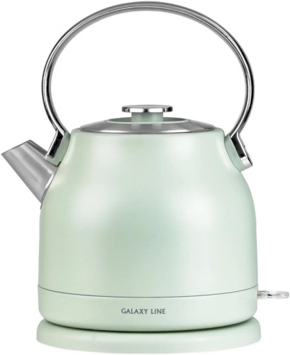 Чайник электрический Galaxy Line GL 0333 1.5л. 2200Вт мятный корпус: нерж.сталь (7010103330) | код 2046792 | GALAXY LINE Чайник электрический Galaxy Line GL 0333 1.5л. 2200Вт мятный корпус: нерж.сталь (7010103330) | код 2046792 | GALAXY LINE