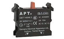 Блок-контакт 1NC, 6A 230VAC/24VDC, монтаж на адаптер, для PB1 и PB3 серий | код PB-F-CS01 | АРТ