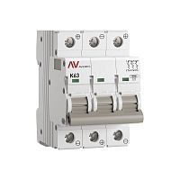 Выключатель автоматический AV-10 DC 3P 63A (K) 10kA EKF AVERES | код mcb10-DC-3-63K-av | EKF