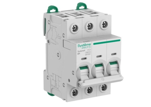 Автоматический выключатель (АВ) D 1A 3P 10kA 400В Systeme9 | код S9F33301 | Systeme Electric