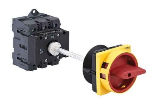 ВЫКЛЮЧАТЕЛЬ-РАЗЪЕДИНИТЕЛЬ 3P 100A С КРАСНОЙ ВЫНОСНОЙ РУКОЯТКОЙ НА ДИН-РЕЙК/ПЛАТЕ | код MSD100340R | Systeme Electric