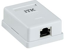 ITK Настенная информационная розетка RJ45 кат.5E FTP 1-порт | код CS2-1C5EF-12 | IEK
