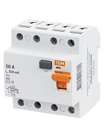 УЗО ВД1-63 4Р 50А 500мА TDM | код SQ0203-0099 | TDM