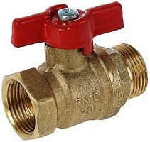 Кран шаровой со сгоном ВН 1' бабочка 11Б27п1 латунь | код 4790 | КНР