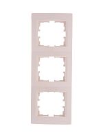 KARINA Рамка 3-ая вертикальная б/вст крем (10шт/120шт) | код 707-0300-153 | Lezard