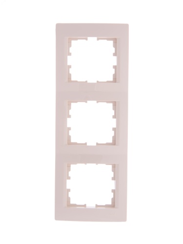KARINA Рамка 3-ая вертикальная б/вст крем (10шт/120шт) | код 707-0300-153 | Lezard