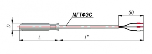 Термопреобразователь сопротивления ДТС314-100П.В3.120/2 | код 148433 | ОВЕН
