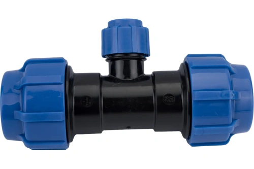 Тройник ПНД компрессионный 50 х 25 х 50 | код 51502550 | Политэк