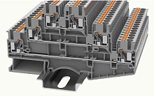 DS2.5-3L-01P-11-00Z(H) Клемма PUSH-IN, 2.5 мм.кв., 3 ур., серый | код 11040000125 | DEGSON