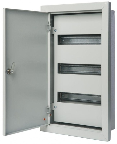Распределительный шкаф ЩРВ 36 мод., IP31, встраиваемый, сталь, серая дверь | код. 30103DEK | DEKraft