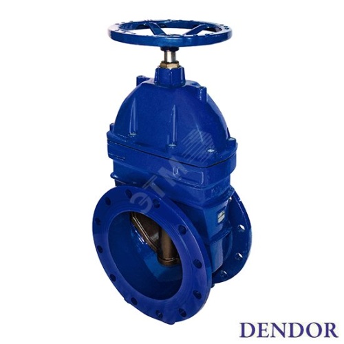 Задвижка чугунная с обрезиненным клином 47GV DN 200 PN10 /PN16 | код BKLV0000200U | DENDOR