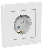 ATLASDESIGN РОЗЕТКА с заземлением со шторками, 16А, в сборе, ЛОТОС | код ATN001344 | Systeme Electric