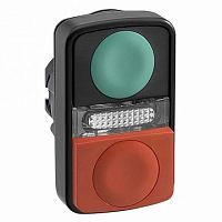 Головка кнопки двойная без маркировки + LED |  код. ZB5AW7L3740 |  Schneider Electric
