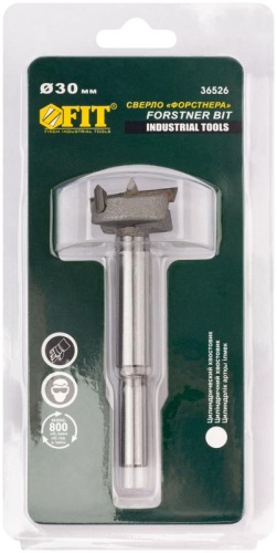 Сверло Форстнера (фреза) с карбидными вставками 30 мм | код 36526 | FIT фото 3 Сверло Форстнера (фреза) с карбидными вставками 30 мм | код 36526 | FIT фото 3