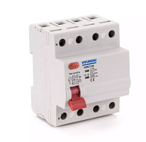 Устройство защитного отключения HIRC100 N4PG4S0000C 00063F 4 полюса, 63A, 30mA | код 13.05.000044 | HYUNDAI