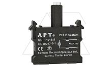 Блок индикатора, красный, LED, 24VAC/DC, монтаж на адаптер, для PB1 серии | код PB1-F-DR23 | АРТ