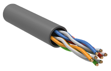 ITK Витая пара U/UTP 5E 4х2х24AWG LSZH серый (305м) РФ/Т | код LC1-C5E04-121-T-R | ITK by IEK