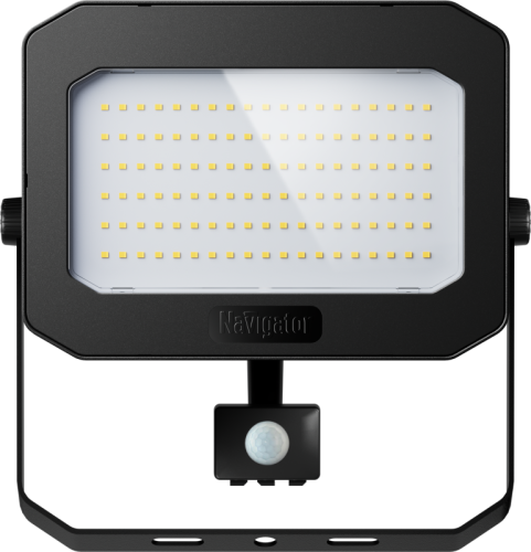 Прожектор светодиодный 95 202 NFL-05-100-4K-BL-D110-SNR-LED 100Вт 4000К IP65 12500лм с ИК датчиком движения черн. NAVIGATOR 95202 фото 2