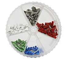 Набор наконечников НШвИ №2 (E2508/100шт.E03408/100шт.E7508/100шт.E0508/100шт.E1008/100шт.) HLT | код 084-19-002 | HLT