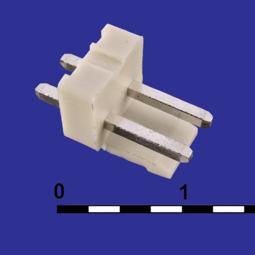 Разъём питания низковольтный RUICHI PWL2-02 наклон 3.96 мм, 2 контакта | код 58088 | Ruichi