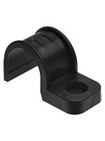 Крепеж-скоба для трубы 25 мм односторонняя для прямого монтажа (50 шт.) черная TDM | код SQ0405-6113 | TDM