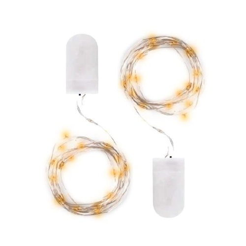 Гирлянда светодиодная Роса DC-G05-20YS2, комплект 2 шт., желт. 20 LED, 2xCR2032 | код 5047976 | JazzWay