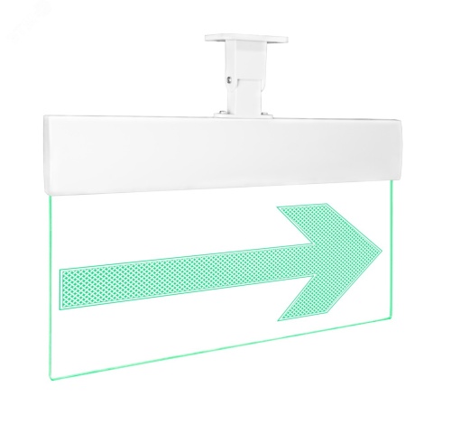 Оповещатель световой Молния-24 Ультра Стрелка вправо зеленые светодиоды | код Молния Ультра 24 СтрВпр | Вистл