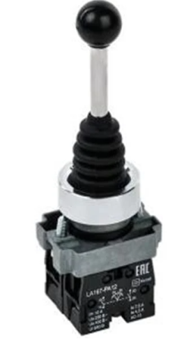 Джойстик LA167-PA22 2 полож. 2з без фиксации черный HLT | код 085-17-202 | HLT