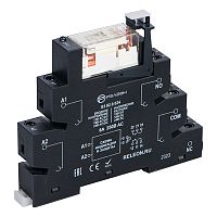 RM3.01.0.012.01 Интерфейсный модуль реле, 1 перекидной контакт 16А (~/= 12В AC/DC) винтовые зажимы, прозрачный корпус реле | код RM301001201 | РЕЛЕОН