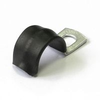 Скоба металлическая однолапковая с полимерным покрытием СМО-П d12-13 мм (100шт/1000шт уп/кор) Промрукав | код PR08.12349 | ПРОМРУКАВ