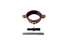 Хомут трубный с рез.профилем (59-66мм) 2' M8 оцинкованный | код ХТР (59-66мм) 2 M8 | KMP