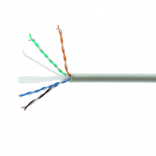 Кабель Cablexpert, UTP6, 4 пары, 0.57 мм, медь, однож., 305 м, Fluke Test, серый | код UPC-6004-SO | Cablexpert