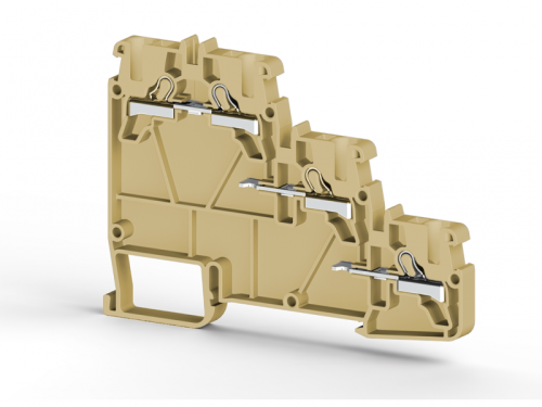 307 400, Клеммник пруж.быстрозажимной (Push in) 3-х ярусн. для датчиков, 2,5мм.кв., (бежевый), PYK 3S | код 0.0.0.3.07400 | KLEMSAN 307 400, Клеммник пруж.быстрозажимной (Push in) 3-х ярусн. для датчиков, 2,5мм.кв., (бежевый), PYK 3S | код 0.0.0.3.07400 | KLEMSAN