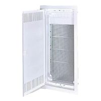 Встраиваемый слаботочный щит Nova 4 габарит с металлической перфорированной дверью IP40 EKF | код nv-mb-pmd-4 | EKF