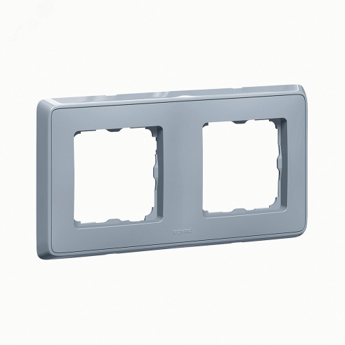 Cariva Рамка 2 поста жемчужно-серый | код 695976 | Legrand