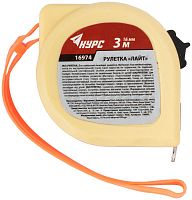 Рулетка пластиковая 2-х цветная ''Лайт'' 3 м x 16 мм | код 16974 | FIT