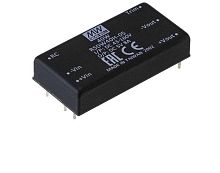 Источник питания DC-DC, 40Вт, вход 48В (18…75В) DC, потребление без/под нагр. 15мА/850мА, выход 3,3В/10000мА, КПД 88%, ёмкостная нагр. макс. 26600мкф, изоляция 1600В DC, в корпусе 50,8х25,4х10,5мм, -40…+90С | код RSDW40G-03 | MeanWell Серия
