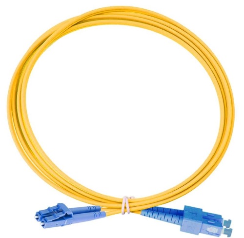 Шнур коммутационный оптический дуплексный, OS2, 2х9/125, SC-LC, 2 м | код 41F-S2-SC-LC-02 | Eurolan