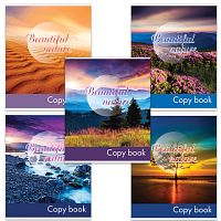 Тетрадь А5, 96 л., BRAUBERG, клетка, выборочный лак, ПОРАЗИТЕЛЬНЫЕ ПЕЙЗАЖИ, 402821 | код 402821 | BRAUBERG