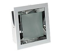 Светильник Presto - 2x18/26W G24d-2/3 без ПРА квадратный серебристый/матовый рассеиватель | код 30060 | Vivo Luce!