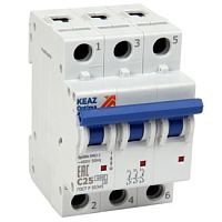 Выключатель автоматический модульный OptiDin BM63-3C63-10-ОМ4-РЕГ | код 352552 | КЭАЗ