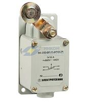 Выключатель концевой ВК-200- БР-11-67У2-13, рычаг с роликом, без сальника, ход вправо, без самовозврата, ступень 1- 41мм, IP67 (ЭТ) | код ET515189 | Электротехник