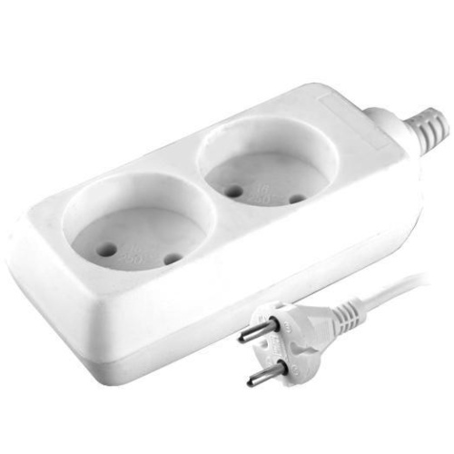 Удлинитель 2х3м без заземл. 10А IP20 S 2х3 2.2кВт Volsten 9297 фото 5