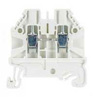 Проходная клемма, тип фиксации провода: винтовой, номинальное сечение: 2,5 мм кв., 24A, 1000V, ширина: 5 мм, цвет: белый, тип монтажа: DIN 35 | код 58.503.0055.2 | Wieland