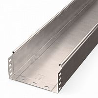 Лоток неперфорированный Стандарт INOX (AISI 409) 200х100х3000 (0,8 мм) (6 м/уп) Промрукав | код PR16.2394 | ПРОМРУКАВ