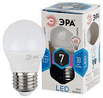 Лампа светодиодная P45-7w-840-E27 шар 560лм | Код. Б0020554 | ЭРА