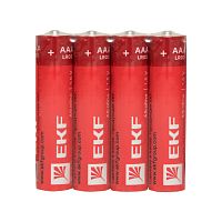 Алкалиновая батарейка типа ААА(LR03) шринк 4шт, | код  LR03-SR4 | EKF