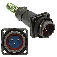 Разъём быстроразъёмный FQ18-3pin ZPJ-8, 3-х контакнтый | код 106971 | Ruichi