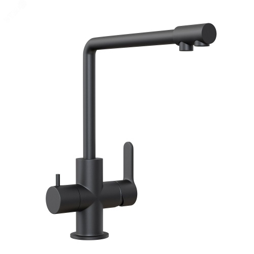 Смеситель для кухни ПСМ-307-22 STEEL нержавеющая сталь AISI-304 с подключением фильтра тип См-МОЦБА | код PSM-307-22 | PROFSAN