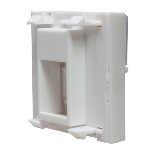 Панель лицевая 1 порт (45х45 Keystone шторка откидное маркировочное окно) (DIY упак.) | код 10-0301-1 | SUPRLAN фото 4